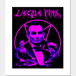 LINCOLN PARK Metal Band Alternate Universe Parody (Hot Neon Pink) Posters and Art